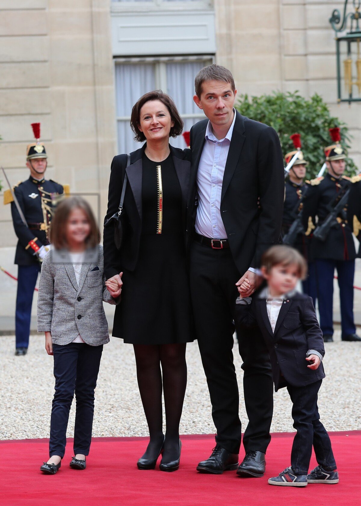 Photo Sébastien Auzière, sa femme Christelle Auzière et leurs enfants Camille et Paul lors de