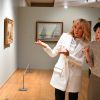 Brigitte Macron et Akie Abe, femme du premier ministre du Japon - Visite de Giverny. Le 23 avril 2019 © Christian Liewig / Pool / Bestimage