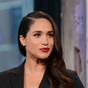 Meghan Markle lors d'une émission pour AOL, à New York, en 2016.