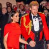 Le prince Harry, duc de Sussex, et Meghan Markle, duchesse de Sussex assistent au festival de musique de Mountbatten au Royal Albert Hall de Londres, Royaume Uni, le 7 mars 2020.