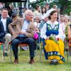 Le roi Carl XVI Gustaf de Suède et la reine Silvia lors du festival "World Music & Food Stenhammar" à Flen en Suède, le 1er septembre 2019.