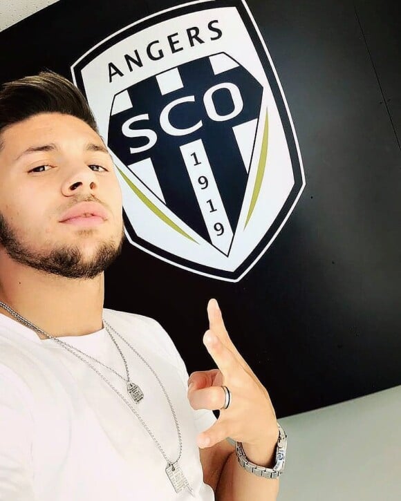 Farid El Melali, joueur du SCO d'Angers. Photo publiée sur Instagram le 27 février 2019.