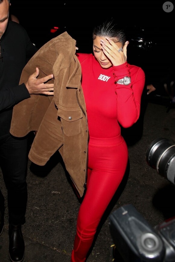 Kylie Jenner arrive au restaurant "The Nice Guy" à Los Angeles, le 12 février 2020.