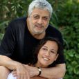 Exclusif - Rendez-vous avec Enrico Macias et sa fille Jocya à l'hôtel Mas Bellevue à Saint-Tropez, le 28 juillet 2014.