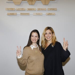 Anne-Cécile Mailfert (présidente de Fondation des Femmes), Julie Gayet (Ambassadrice de la Fondation des femmes) lors de la présentation de la Cité Audacieuse avant l'inauguration du 5 mars, à Paris, France, le 3 mars 2020. La Cité Audacieuse: lieu unique dédié à l'égalité Femmes-Hommes et à la lutte contre les violences faites aux femmes ! © Marc Ausset-Lacroix/Bestimage