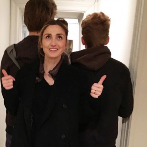 Julie Gayet et ses fils Tadéo et Ezéchiel sur Instagram, le 18 novembre 2016.