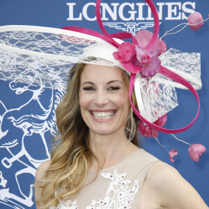 Sophie Thalmann (robe Christophe Guillarmé) - Prix de Diane Longines à l'hippodrome de Chantilly, le 16 juin 2019. © Marc Ausset-Lacroix/Bestimage