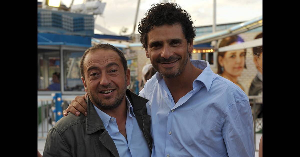 Patrick Timsit et Pascal Elbé lors de la soirée de ...