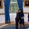 Barack et Michelle Obama avec leurs filles Malia et Sasha à la Maison Blanche en 2013.