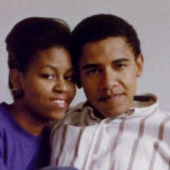 Photo souvenir du couple Obama, dévoilée lorsque l'ancienne première dame Michelle Obama a accordé une interview sur le plateau de la chaîne ABC News le 11 novembre 2018.