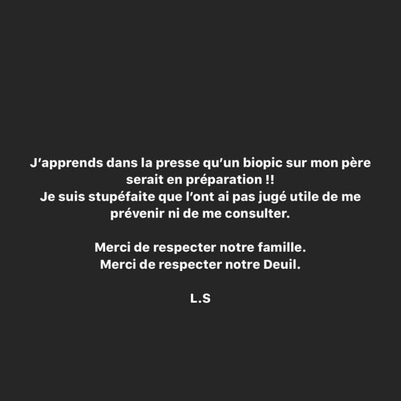 Laura Smet s'est exprimée sur Instagram le 12 mai 2020, afin de faire part de sa stupéfaction après avoir découvert qu'Olivier Marchal préparait un biopic sur son père, Johnny Hallyday.