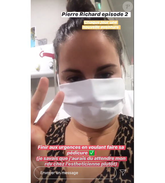 Marlène ("Mariés au premier regard" 2019) aux urgences à l'hôpital, Le 12 mai 2020.