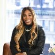 Serena Williams interviewée par A.Wintour lors de son défilé de mode prêt-à-porter Automne-Hiver 2020 "S by Serena" à New York. Le 12 février 2020