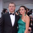 Matt Damon et sa femme Luciana à la première de "Suburbicon" au 74ème Festival International du Film de Venise (Mostra), le 2 septembre 2017.