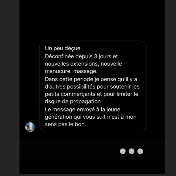 Caroline Receveur s'explique avec un internaute sur Instagram - 13 mai 2020