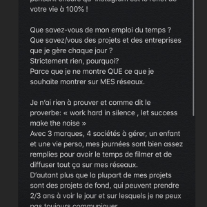 Caroline Receveur s'explique avec un internaute sur Instagram - 13 mai 2020