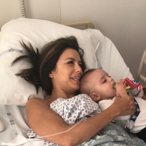 Eva Longoria hospitalisée à Cannes, en mai 2019. Photo Instagram, mai 2020