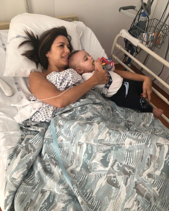 Eva Longoria hospitalisée à Cannes, en mai 2019. Photo Instagram, mai 2020