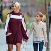 Exclusif - Jamie Lynn Spears et sa fille Maddie profitent de leur journée à New York le 1er octobre 2017. Merci de flouter le visage des enfants avant publication 01/10/2017 - New York