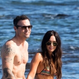 Exclusif -  Megan Fox et son mari Brian Austin Green en vacances sur l'île de Kailua-Kona à Hawaï le 28 mars 2018.