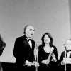 Michel Piccoli et Anouk Aimée, prix de l'interprétation masculine et féminine pour le "Le saut dans le vide" au festival de Cannes en 1980.