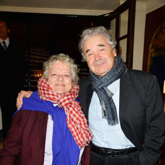 Josée Dayan et Pierre Perret - Générale de la pièce "Ramsès II" au théâtre des Bouffes-Parisiens à Paris le 23 octobre 2017. © Coadic Guirec/Bestimage23/10/2017 - Paris