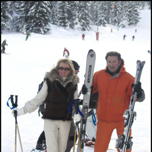 Sophie Davant et Pierre Sled. 13/12/2008 - Courchevel