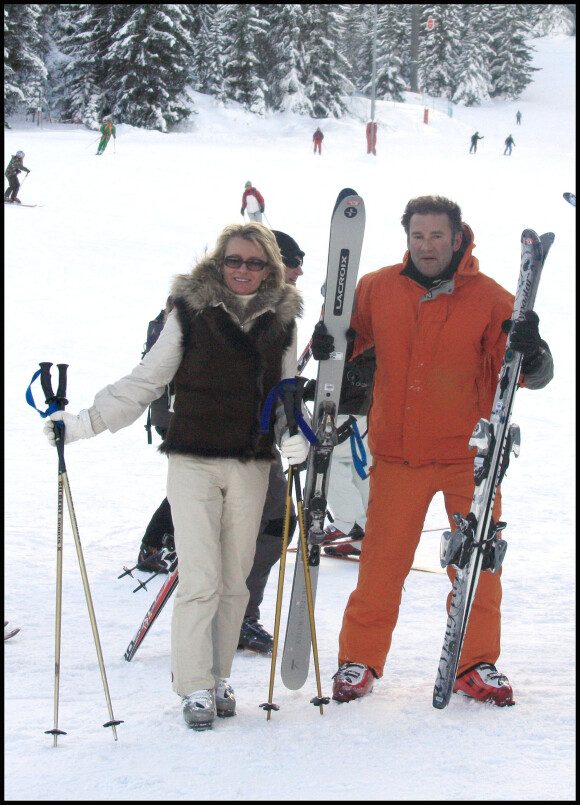 Sophie Davant et Pierre Sled. 13/12/2008 - Courchevel