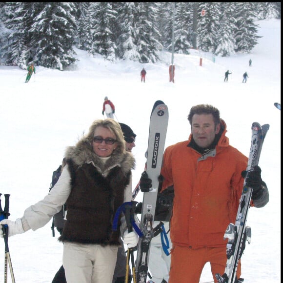 Sophie Davant et Pierre Sled. 13/12/2008 - Courchevel