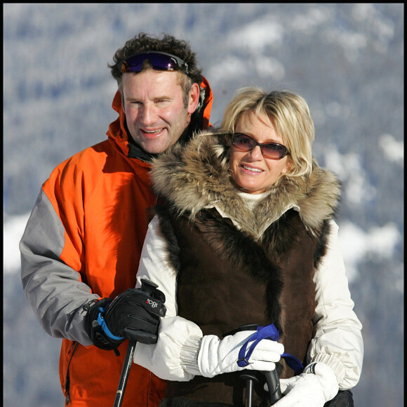 Sophie Davant et Pierre Sled © Guillaume Gaffiot/Bestimage13/12/2008 - Courchevel