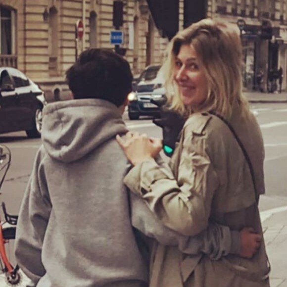 Amanda Sthers et son fils Léon sur Instagram, septembre 2019.