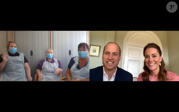 Le prince William et Kate Middleton jouent au bingo avec des retraités, le 21 mai 2020 sur Instagram.