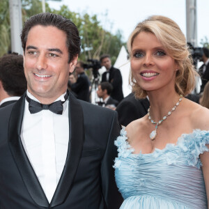 Sylvie Tellier (enceinte) et son mari Laurent - Montée des marches du film "Plaire, aimer et courir vite" lors du 71ème Festival International du Film de Cannes. Le 10 mai 2018 © Borde-Jacovides-Moreau/Bestimage