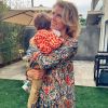 Sylvie Tellier avec son fils Roméo, le 17 mai 2020, sur Instagram
