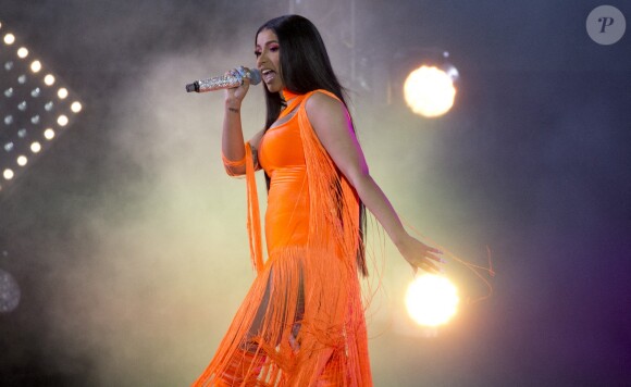 Cardi B se produit au Wireless Festival 2019 à Finsbury Park. Londres, le 5 juillet 2019. ©Isabel Infantes/PA Wire