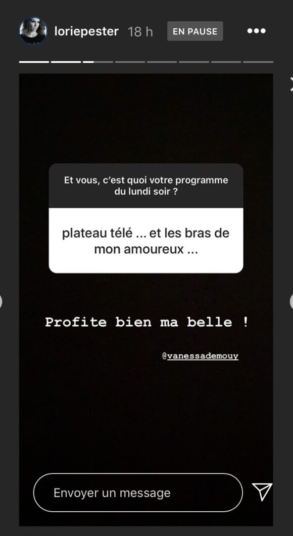 Vanessa Demouy répond à Lorie sur Instagram.