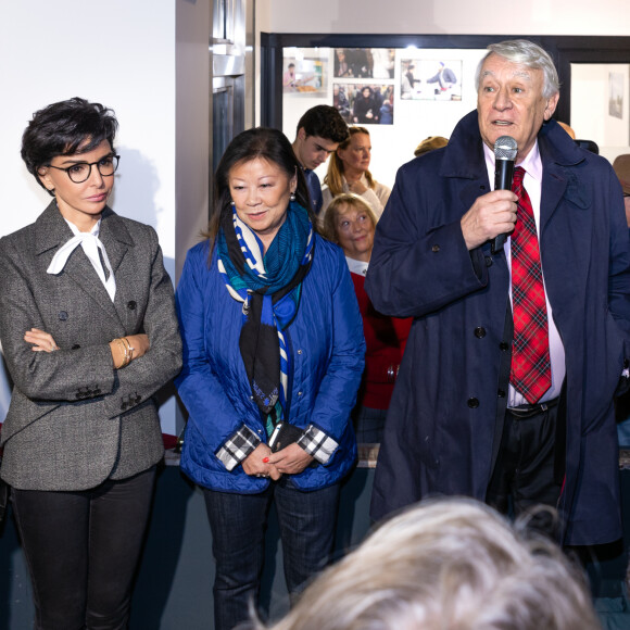 Exclusif - Rachida Dati, Jeanne d'Hauteserre et Claude Goasguen - Rachida Dati inaugure son QG de campagne en présence de militants pour les municipales de 2020 à Paris le 23 Novembre 2019. © Yvan Matrat / Bestimage