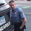 Capture d'écran - Arrestation de George Floyd à Minneapolis ; il est mort peu de temps après à l'hôpital le 27 mai 2020. © Darnella Frazier/Facebook/ZUMA Wire / Bestimage