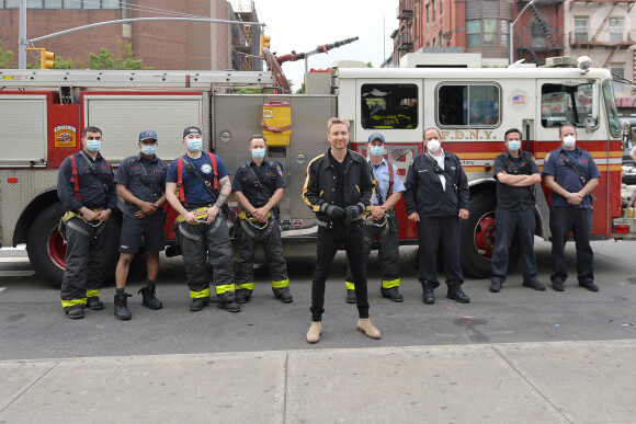 David Guetta à l'hôpital NYC Health + Hospitals / Harlem, à Harlem. New York, le 30 mai 2020.