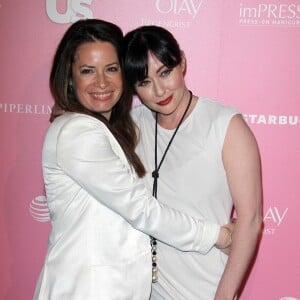 Shannen Doherty, Holly Marie Combs - People à la soirée "Us Weekly Hot Hollywood Party". Hollywood, le 18 avril 2012.