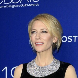 Cate Blanchett - Photocall de la soirée Costume Designers Guild Awards (CDGA) à l'hôtel Beverly Hilton de Los Angeles le 23 février 2016.