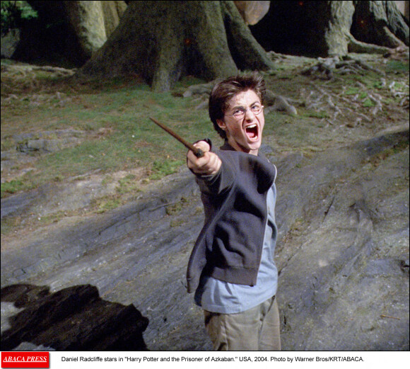 Daniel Radcliffe dans "Harry Potter et le prisonnier d'Azkaban". 2004. @Warner Bros/KRT/ABACA.