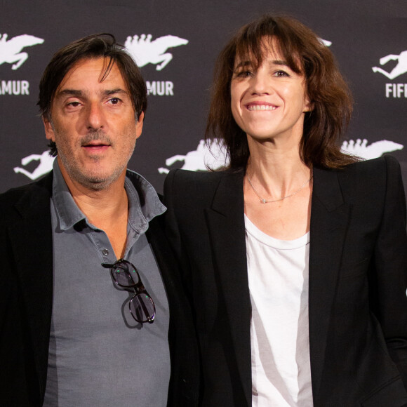 Yvan Attal et Charlotte Gainsbourg lors du photocall de " Mon chien stupide " pour la 34e édition du FIFF - Festival International du Film Francophone de Namur. Belgique, Namur, le 1er octobre 2019.