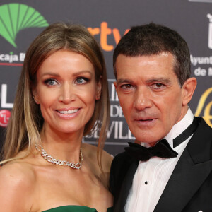 Antonio Banderas and Nicole Kimpel au photocall de la 34ème édition des Goyas Cinema Awards à Malaga le 25 janvier 2020.