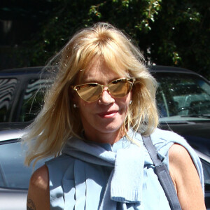 Melanie Griffith à la sortie d'un centre médical à Beverly Hills. Melanie Griffith est séparée de Antonio Banderas après 18 ans de mariage. Le 10 juin 2014