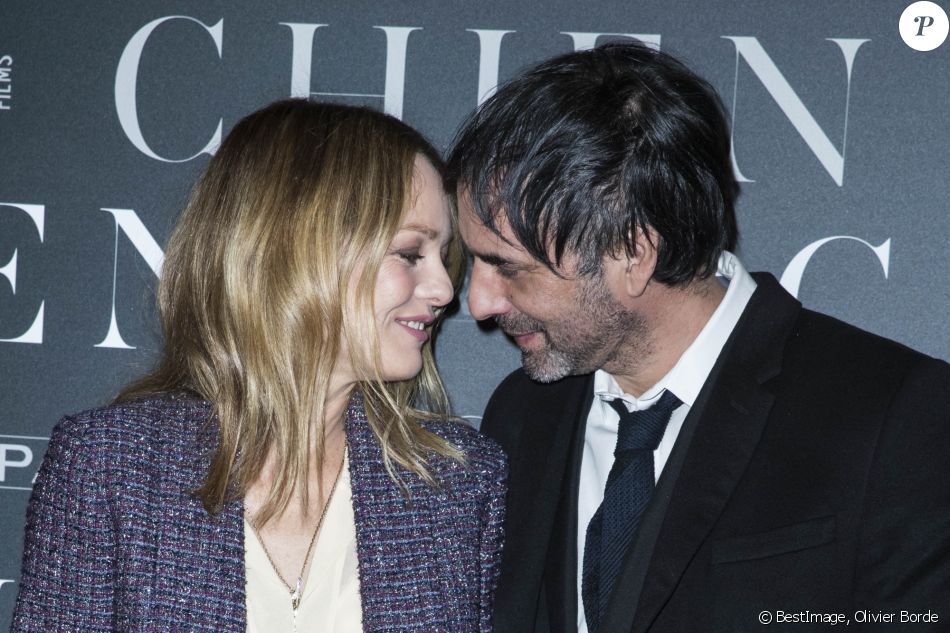 Vanessa Paradis et son compagnon Samuel Benchetrit (réalisateur) Avantpremière du film Chien