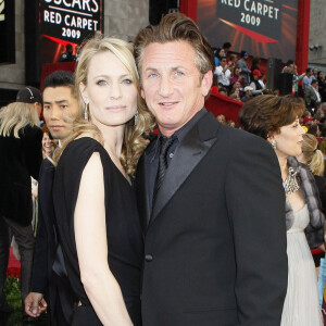 Sean Penn et Robin Wright aux Oscars 2009, à Los Angeles.