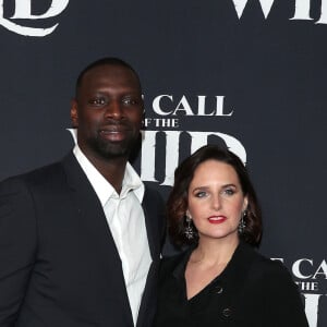 Omar Sy, Hélène Sy - Photocall de la première du film L'Appel de la forêt (The call of the wild) à Los Angeles le 13 février 2020.