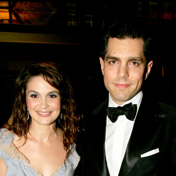 Barbara Schulz et son mari Romain Hatchuel aux Molières 2006, à Paris.
