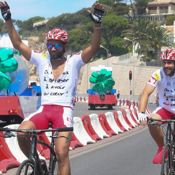 Exclusif - Brahim Zaibat, Laurent Ournac - Etape du coeur 2017 au profit de l'association "Mécénat Chirurgie Cardiaque" à Marseille, le 22 juillet 2017. © CVS/Bestimage